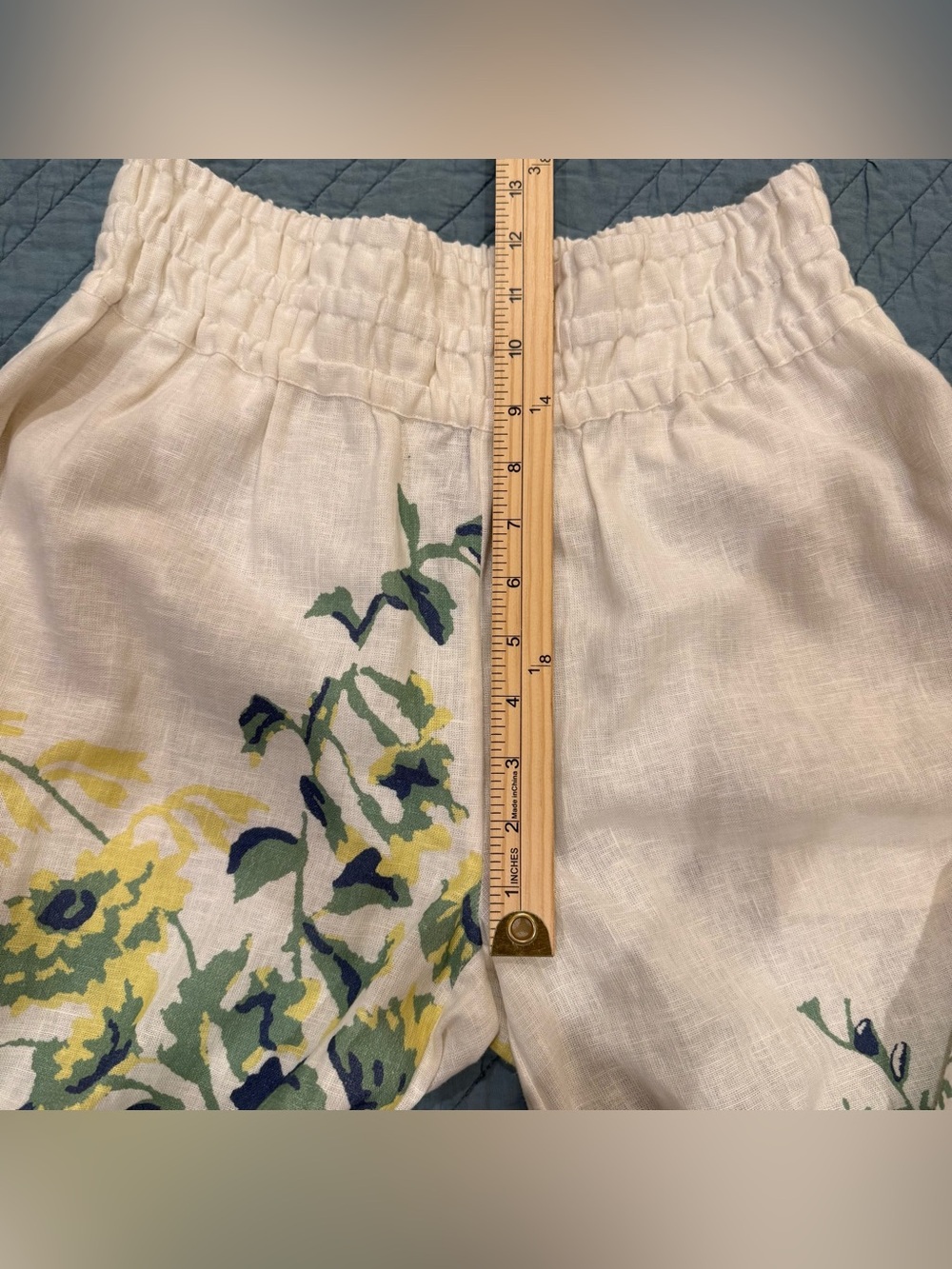 Anthropologie The Somerset Pull-on Trousers: Printed Linen Edition - Picture 10 of 11